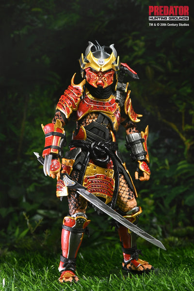 Figura NECA Predator Hunting Grounds Samurai Predator Versión Ultimate