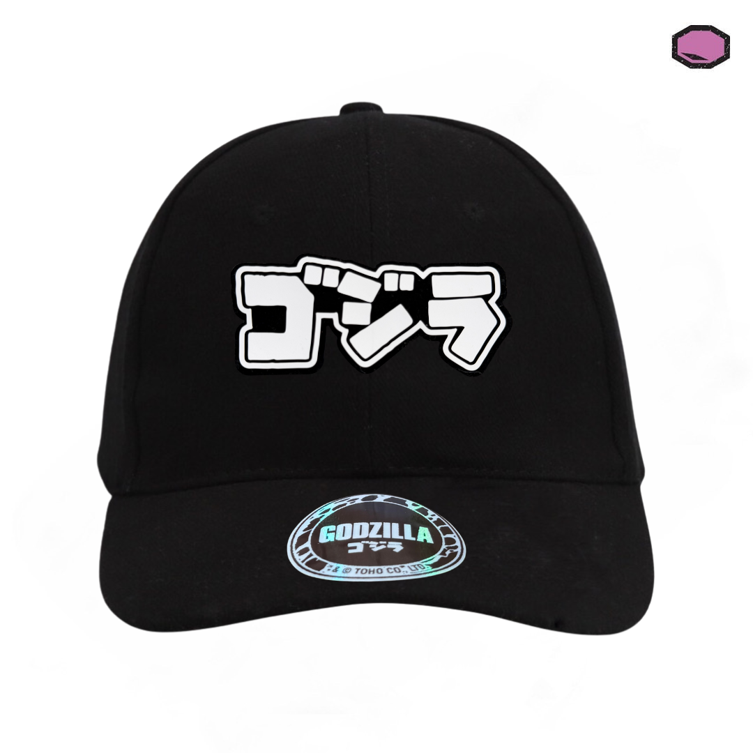 Gorra Godzilla Logo Japonés Negra