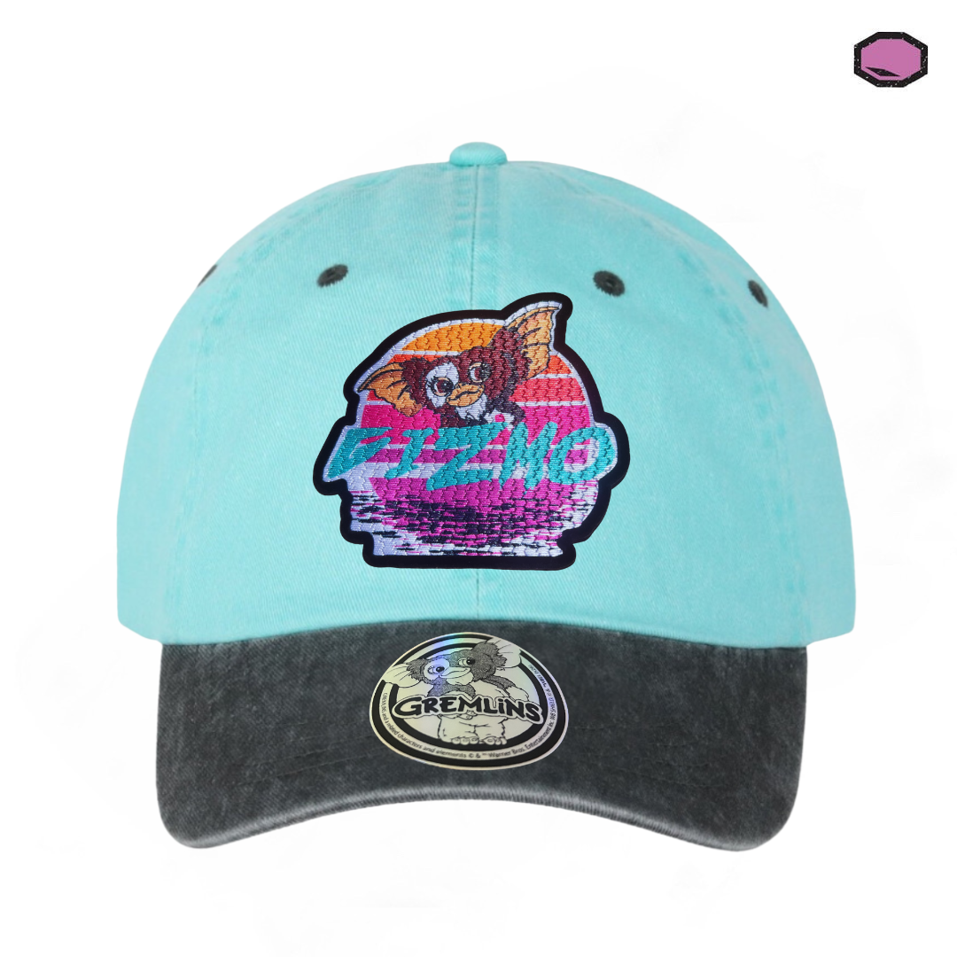 Gorra Gremlins Gizmo Menta/Gris Tipo Deslavada