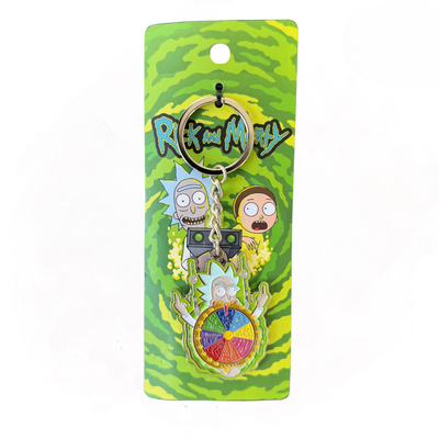 Llavero Rick and Morty Ruleta Metálico Edición Limitada