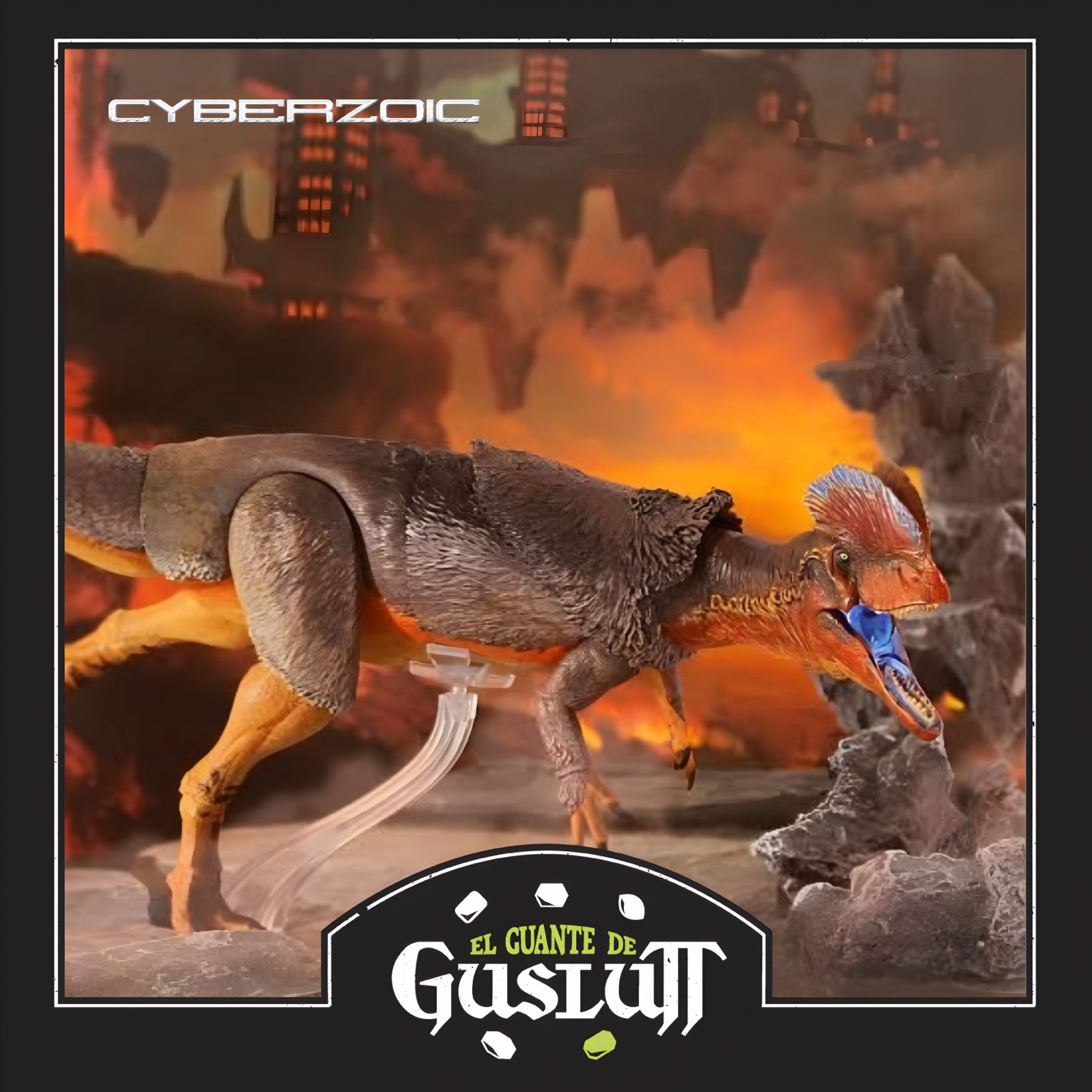 Figura Cyberzoic Dilophosaurus Wetherilli Escala 1/18
