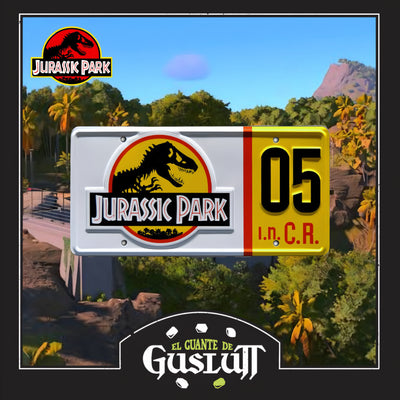 Placa Jurassic Park Ford Explorer XLT 1992 #05