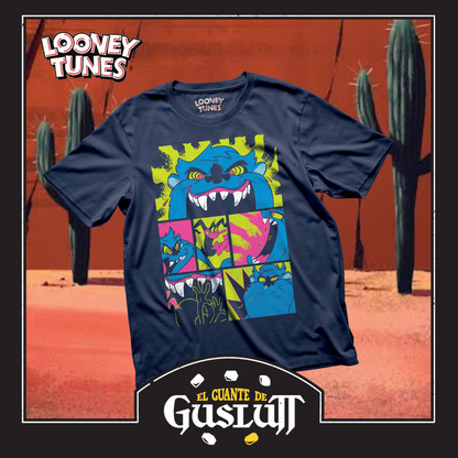 Playera Looney Tunes “Taz” Azul Marino