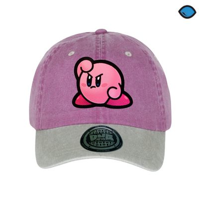 Gorra Kirby Mad Kirby Uva/Beige Tipo Deslavada
