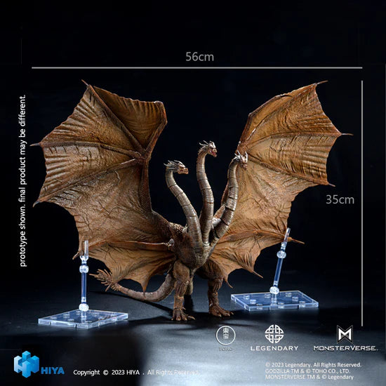 Figura Hiya Toys Godzilla King of the Monsters King Ghidorah Versión 2019 Escala 1/10