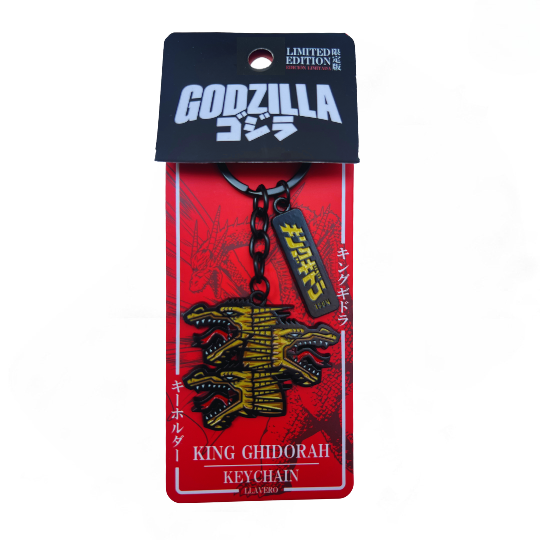 Llavero Godzilla King Ghidorah Metálico Edición Limitada