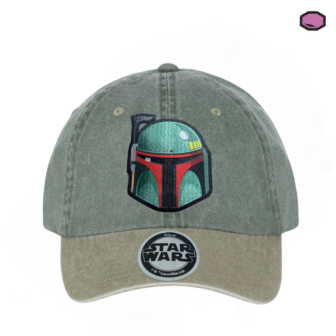 Gorra Star Wars Boba Fett Verde/Beige Tipo Deslavada