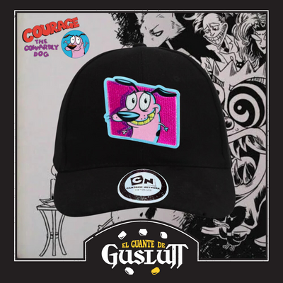 Gorra Cartoon Network Coraje el perro Cobarde Sonriendo Negra
