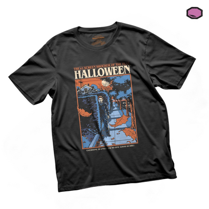 Playera Halloween “The night he came home” Negra