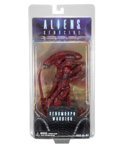 Figura NECA Aliens Genocide Xenomorph Warrior Versión Roja
