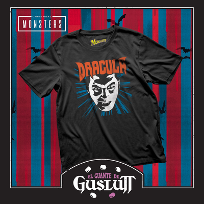 Playera Universal Monsters Dracula Negra