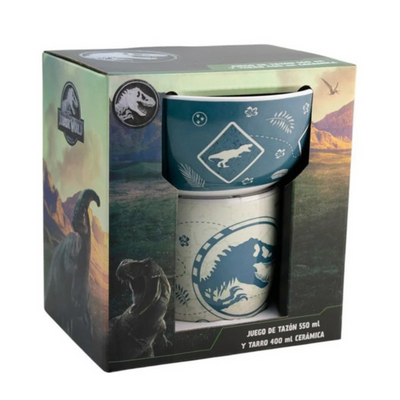 Jurassic World Set de Bowl y Taza