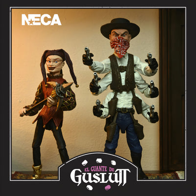Set de Figuras NECA Puppet Master Six Shooter & Jester 2 Pack Versión Ultimate