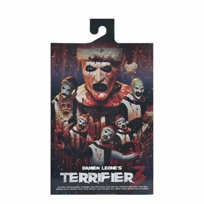 Figura NECA Terrifier llI Art The Clown (Final Battle) Versión Ultimate