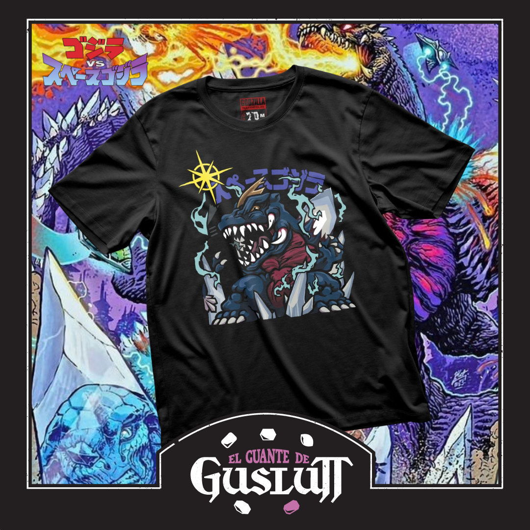 Playera Godzilla Chibi SpaceGodzilla Negra