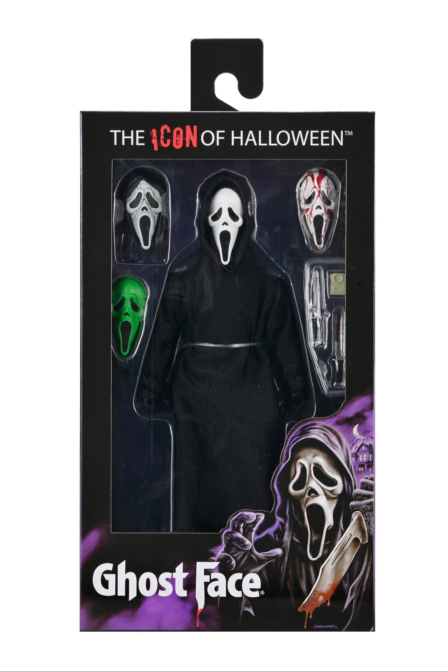 Figura NECA Ghostface The Icon of Halloween Edición Clothed