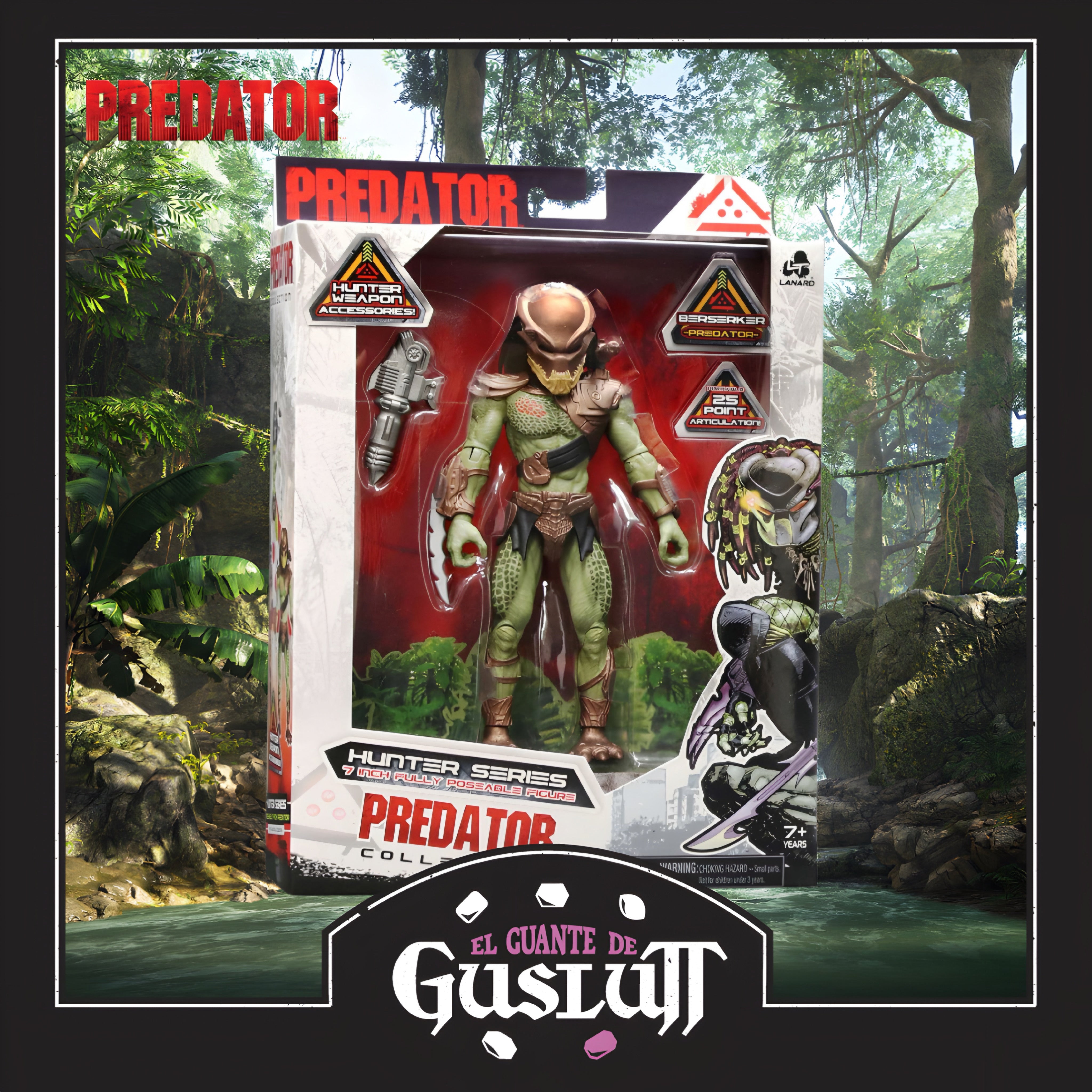 Figura Lanard Toys Predators Berserker Predator Escala 1/10