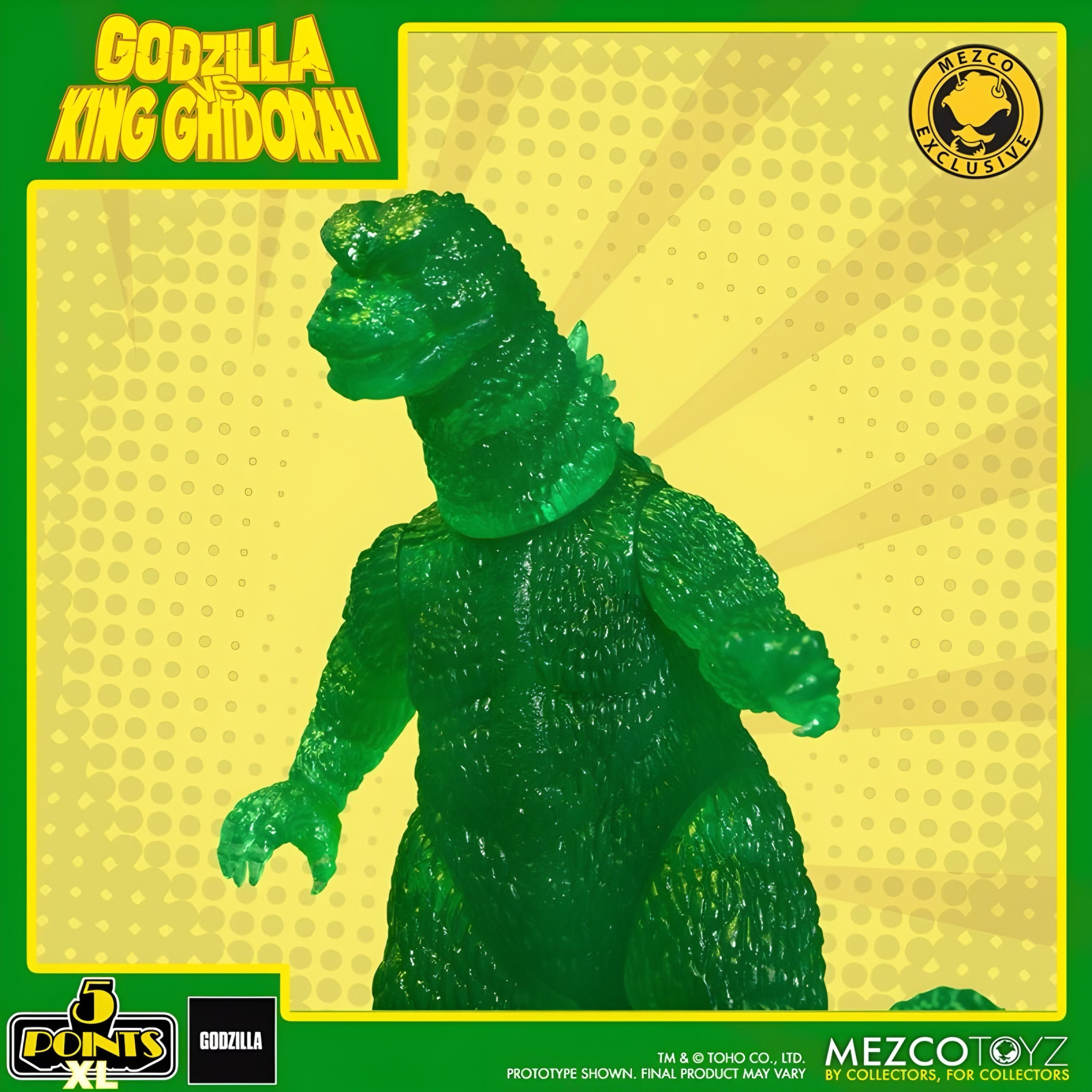 Set de Figuras Mezco Toyz Godzilla Destroy All Monsters Godzilla vs King Ghidorah 5 Puntos XL Edición Exclusiva