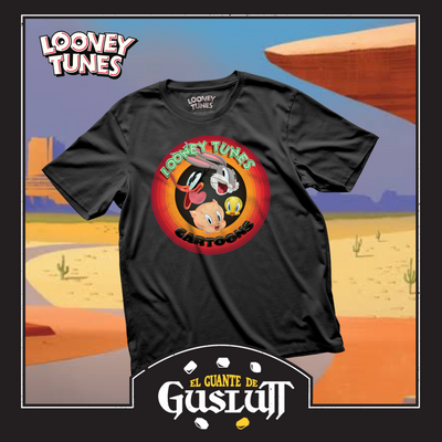 Playera Looney Tunes Cartoons Negra