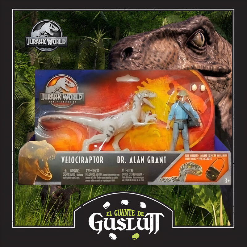 Jurassic World Legacy Collection Story Pack Dr. Alan Grant & Velociraptor