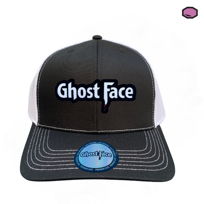 Gorra Scream Logo Ghostface Negra/Blanca Tipo Trucker Premium