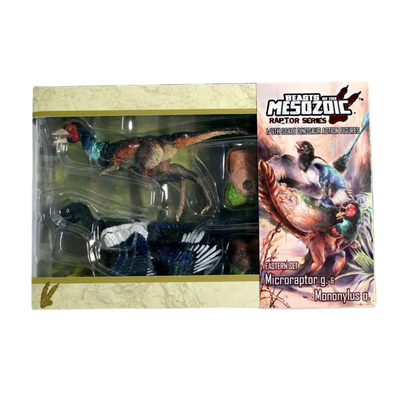 Set de Figuras Beasts of the Mesozoic Eastern Microraptor Gui & Mononykus Olecranus Escala 1/6