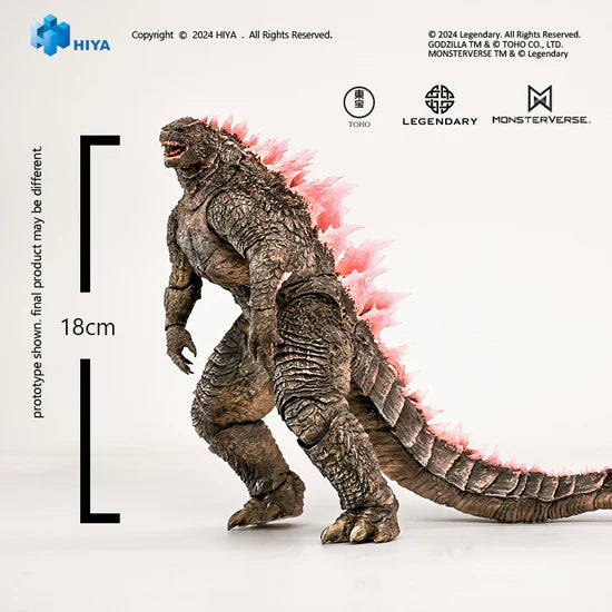 Figura Hiya Toys Godzilla X Kong The New Empire Evolved Godzilla Versión 2024 Escala 1/10