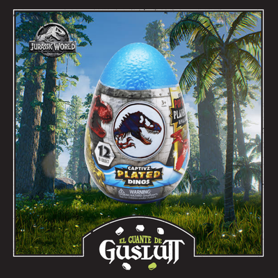 Mini Figura Jurassic World Captivz Plated Dinos (Figura al azar)
