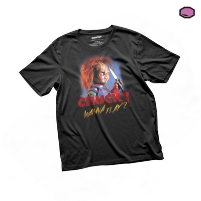 Playera Chucky Wanna Play Negra