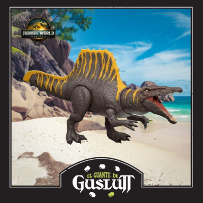 Figura Jurassic World Rebirth Spinosaurus con Acción de Batalla y Sonido