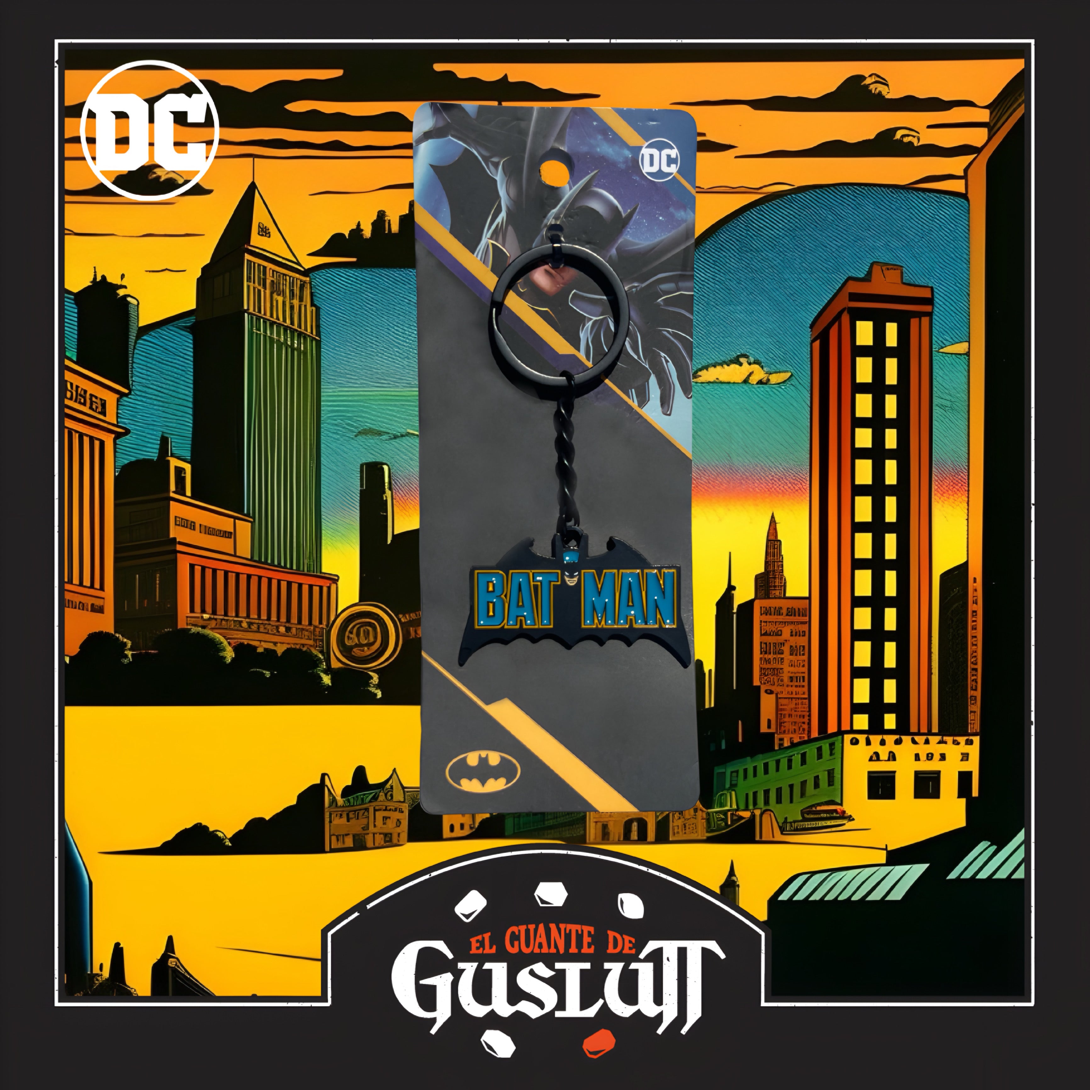 Llavero DC Comics Batman Logo 70’s Metálico Edición Limitada