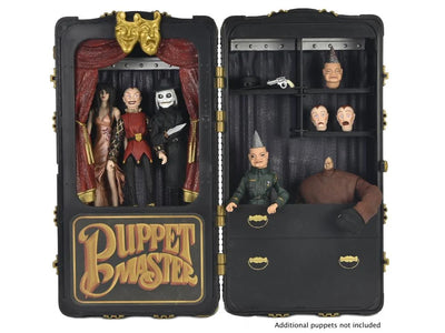 Figura NECA Puppet Master Leech Woman & Toulon's Puppet Case Versión Ultimate