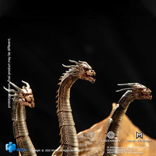 Figura Hiya Toys Godzilla King of the Monsters King Ghidorah Versión 2019 Escala 1/10
