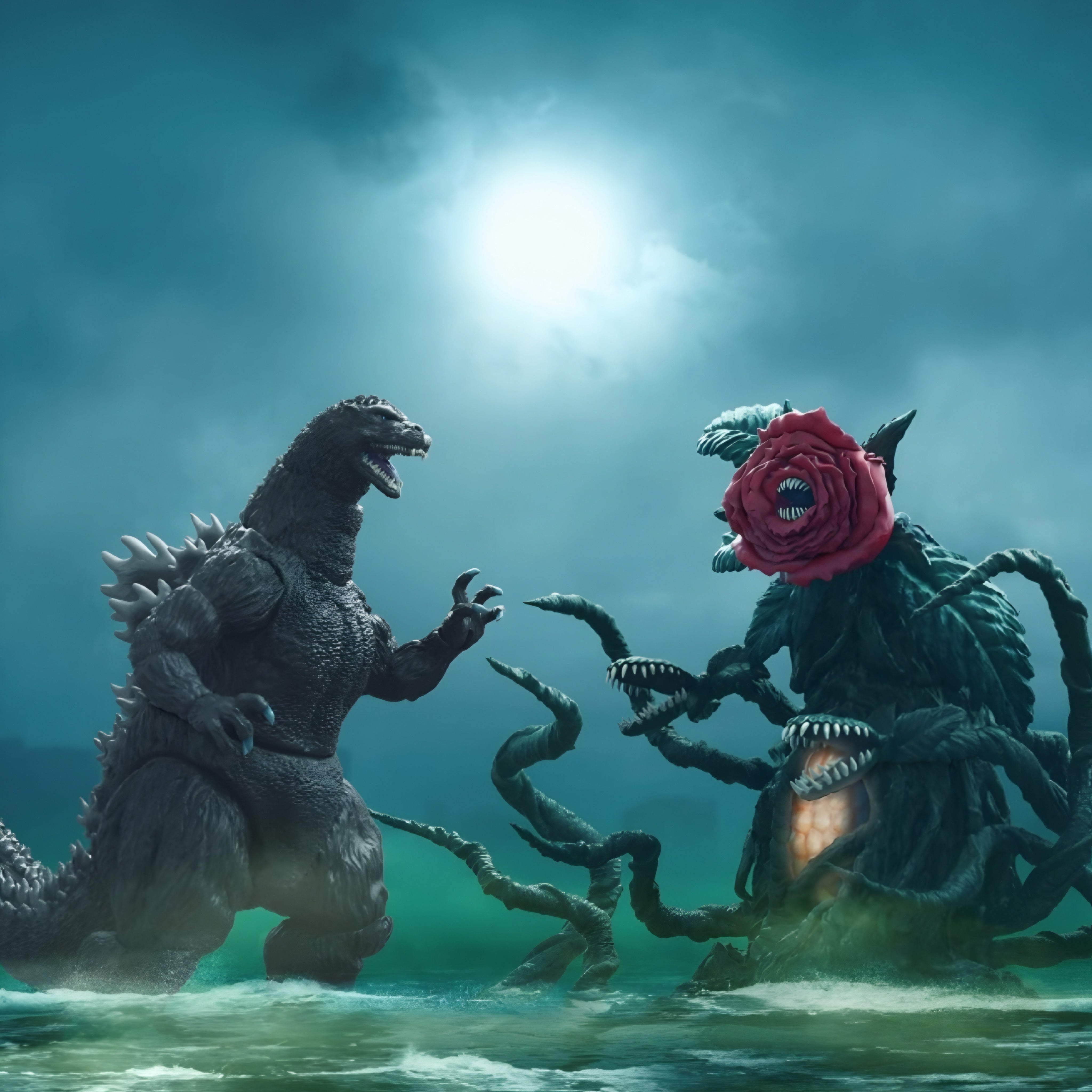 Figura Super 7 Ultimates Geisei Godzilla (1989) vs Biollante Escala 1/9
