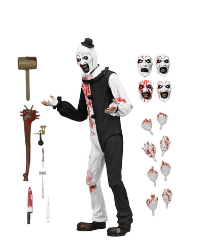 Figura NECA Terrifier ll Art The Clown (Blood Splattered) Versión Ultimate
