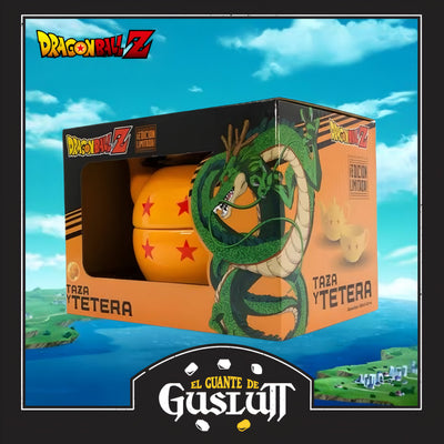Taza-Tetera Dragon Ball Z Edición Especial Esfera 4 Estrellas