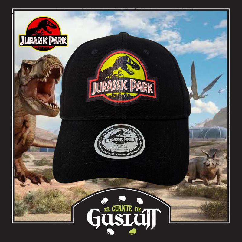 Gorra Infantil Jurassic Park “Yellow Logo” Negra