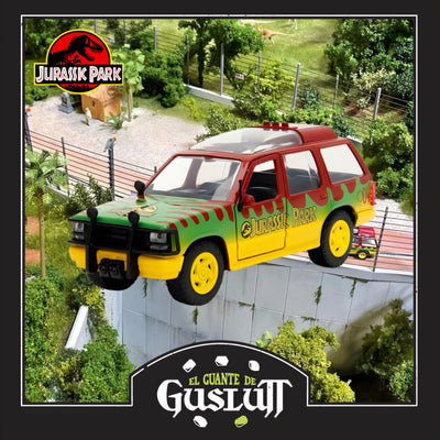 Vehículo Jada Toys Jurassic Park Ford Explorer 1993 Edición 30 Aniversario Escala 1/32