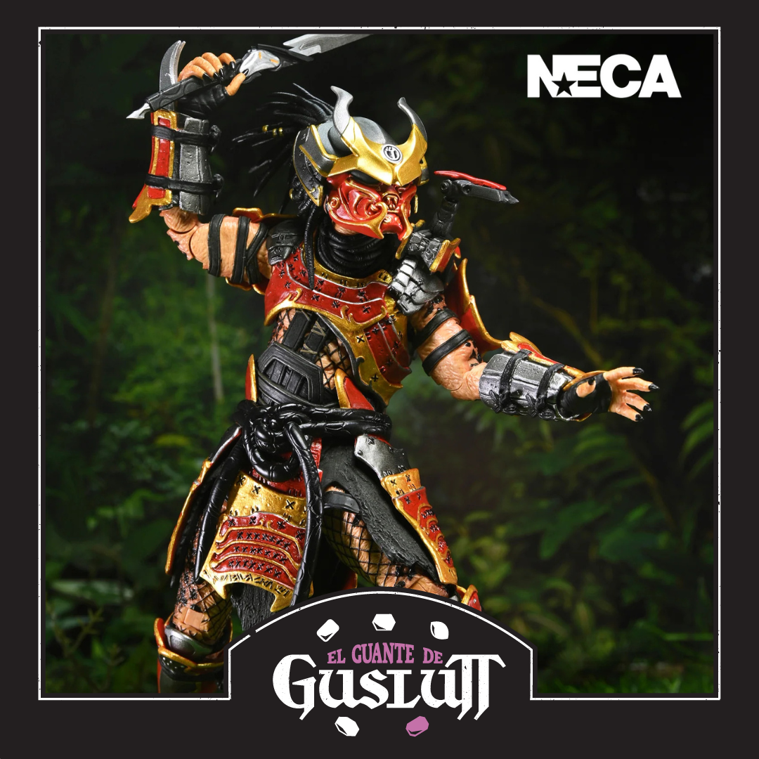 Figura NECA Predator Hunting Grounds Samurai Predator Versión Ultimate