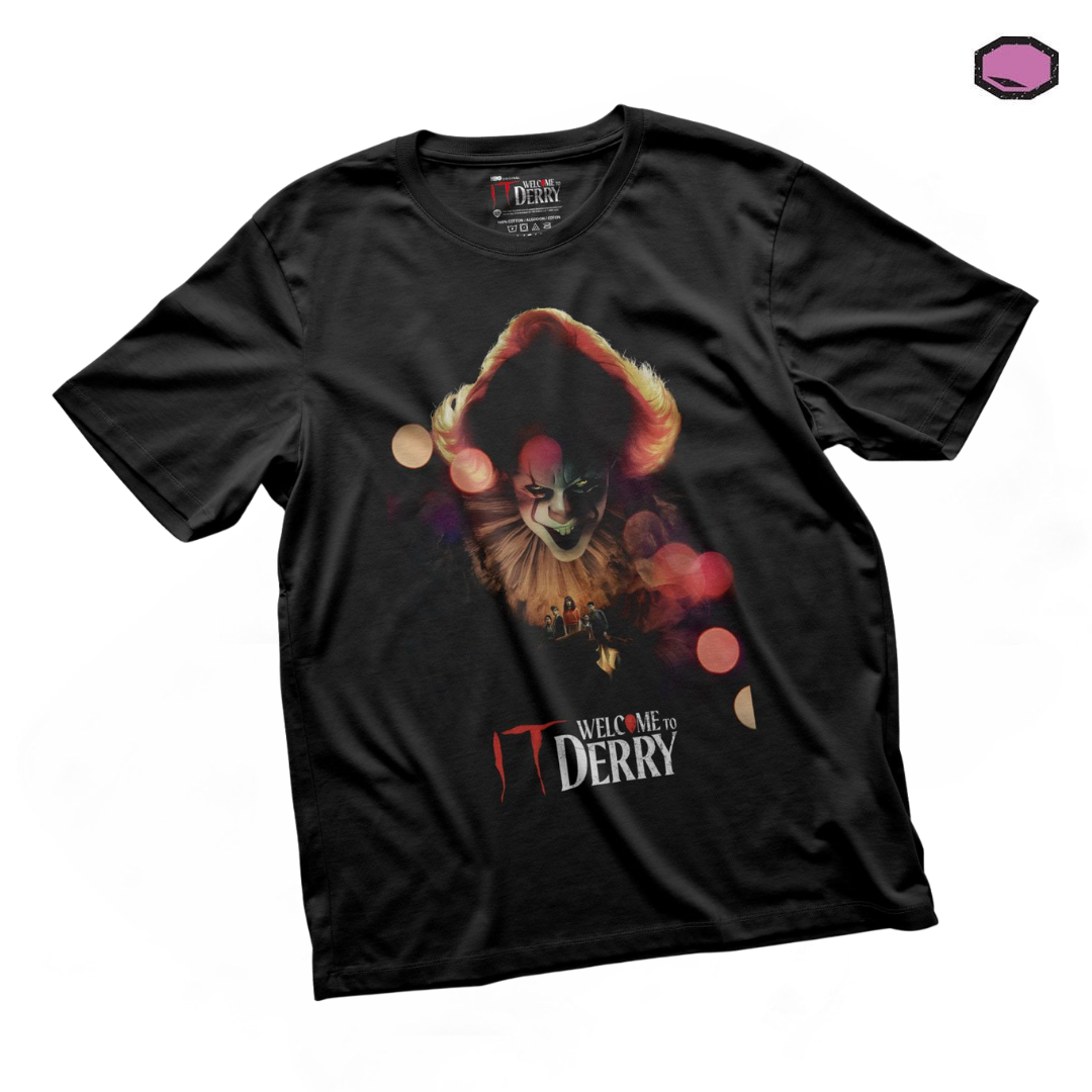 Playera IT Welcome To Derry Póster #1 Negra