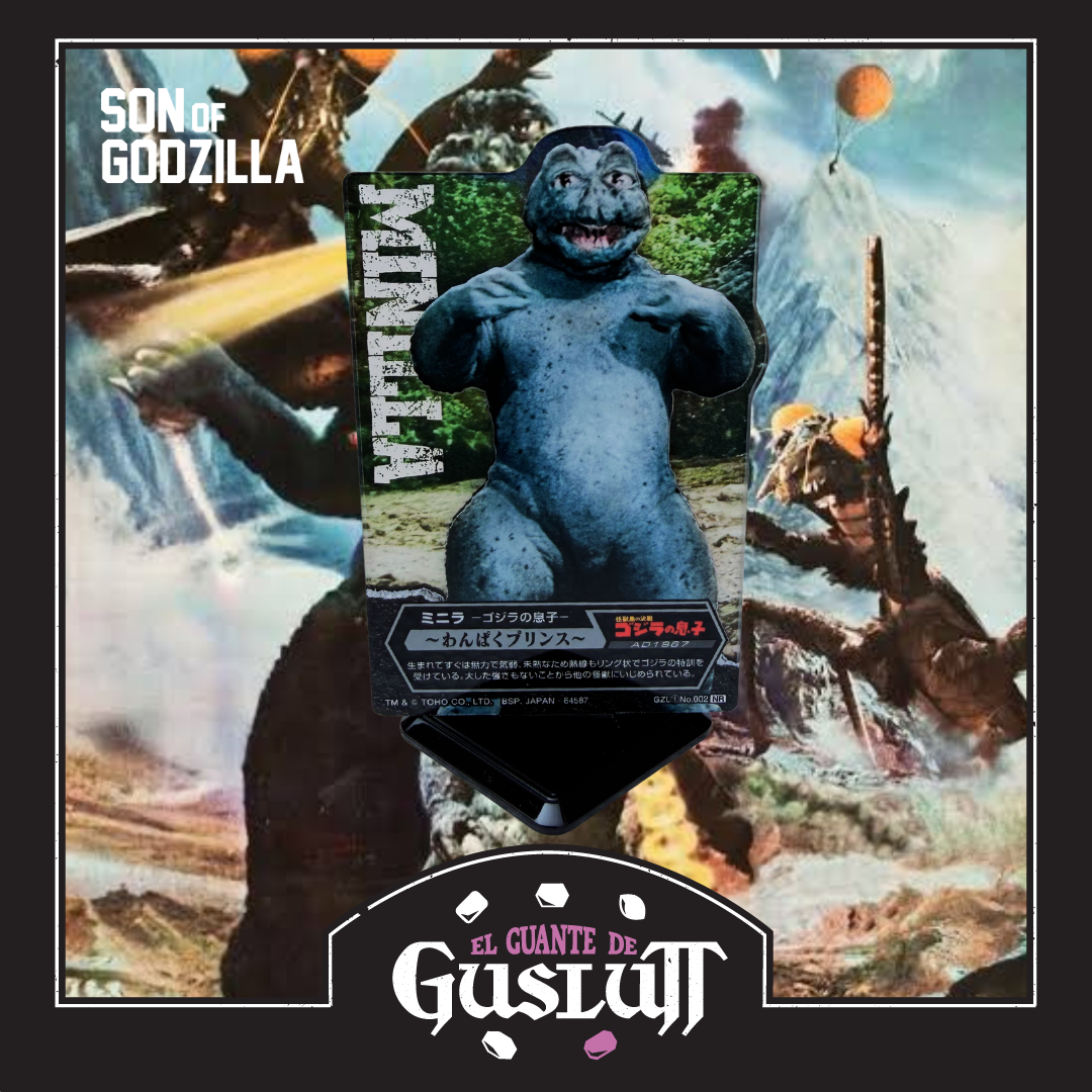 Tarjeta Acrílica con base Minilla (1967) Ichiban Kuji F Prize — Edición Japonesa