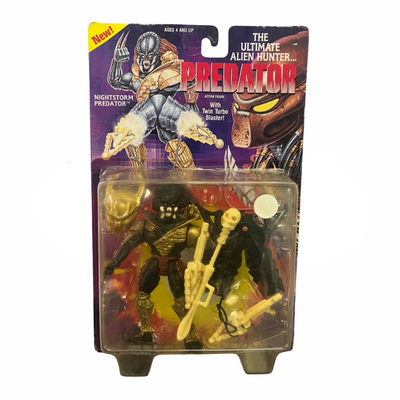 Figura Retro Kenner Nightstorm Predator con acción de ataque