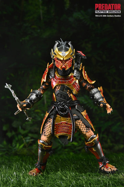 Figura NECA Predator Hunting Grounds Samurai Predator Versión Ultimate