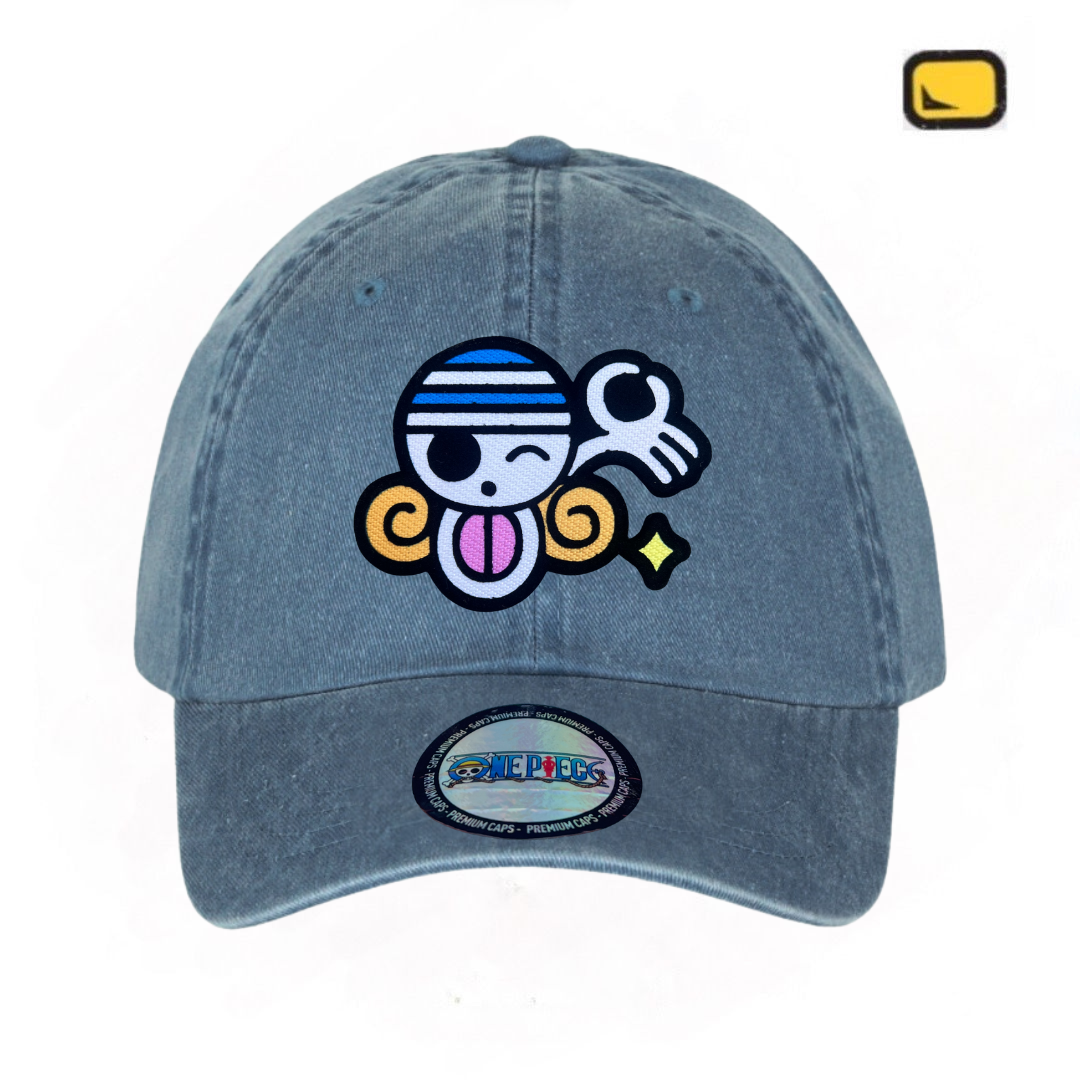 Gorra One Piece Bandera Nami Azul Tipo Deslavada