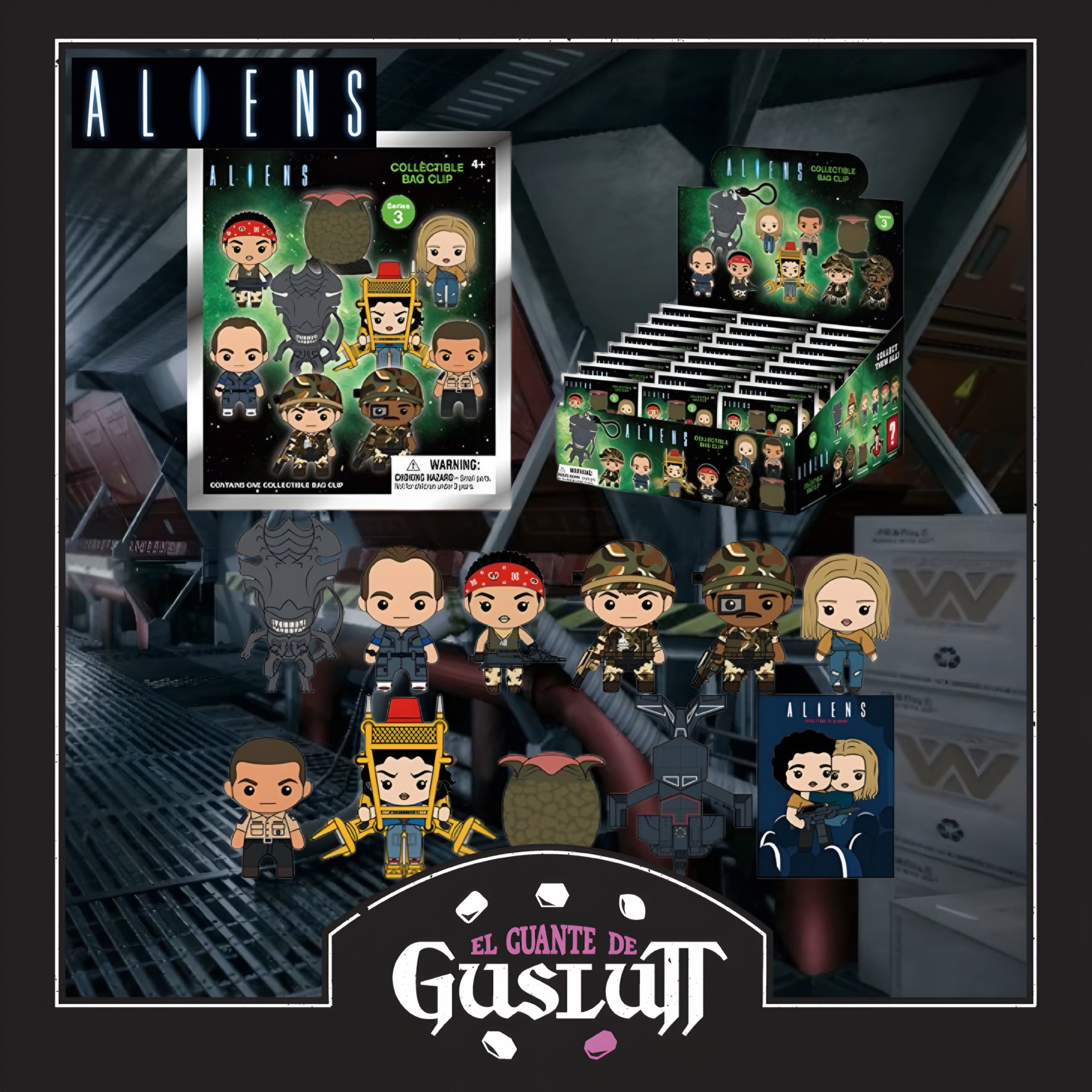 Llavero 3D Coleccionable Aliens Serie 3 (Mini Figura al azar)