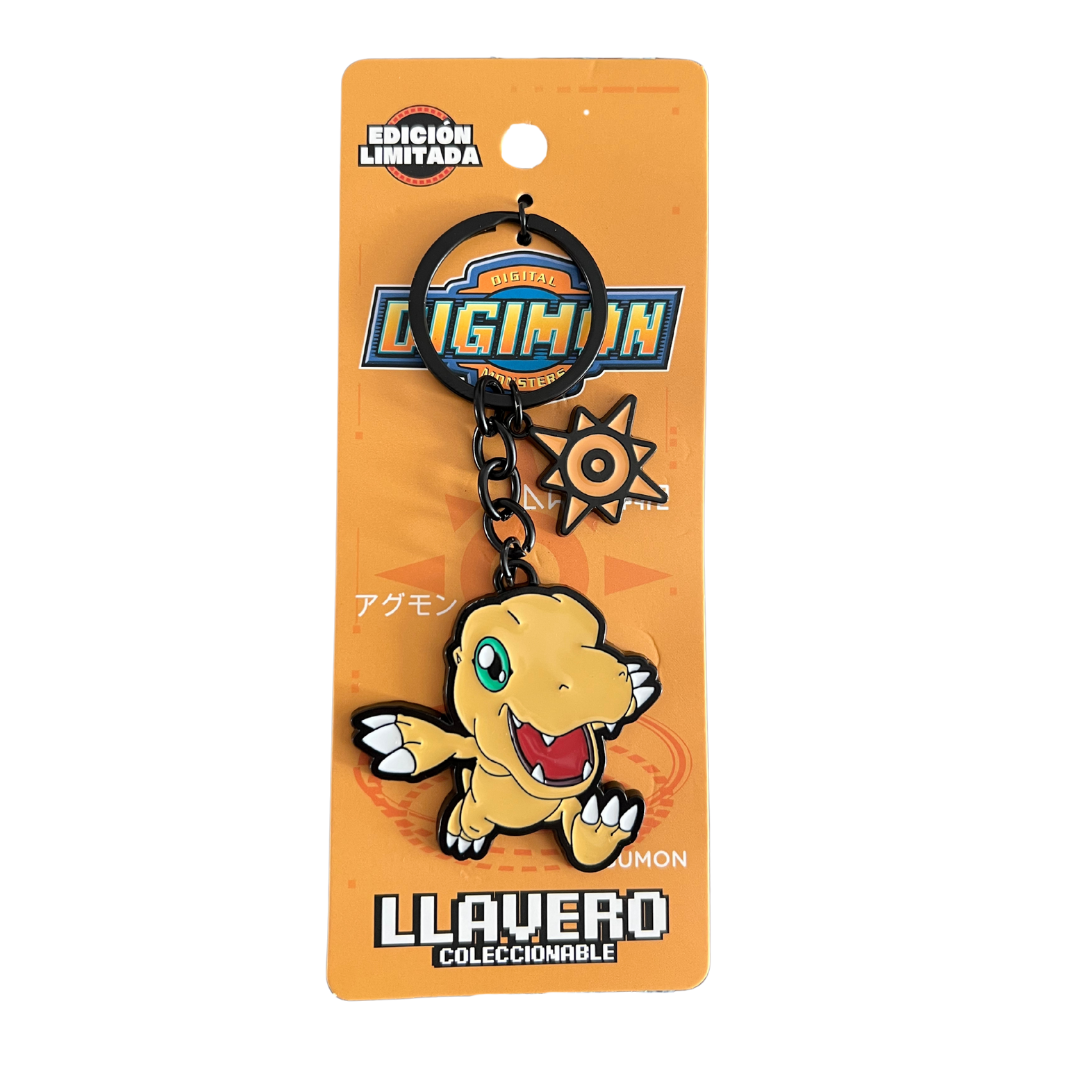 Llavero Digimon Agumon Metálico Edición Limitada