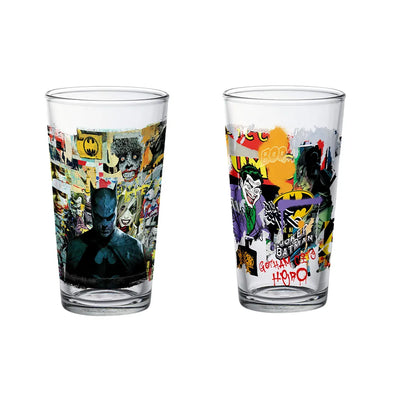 Set de Vasos DC Comics Batman vs The Joker & Harley Quinn Edición Especial