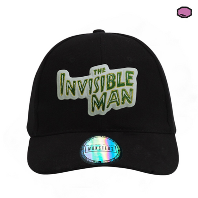 Gorra Universal Monsters The Invisible Man Logo Clásico Negra