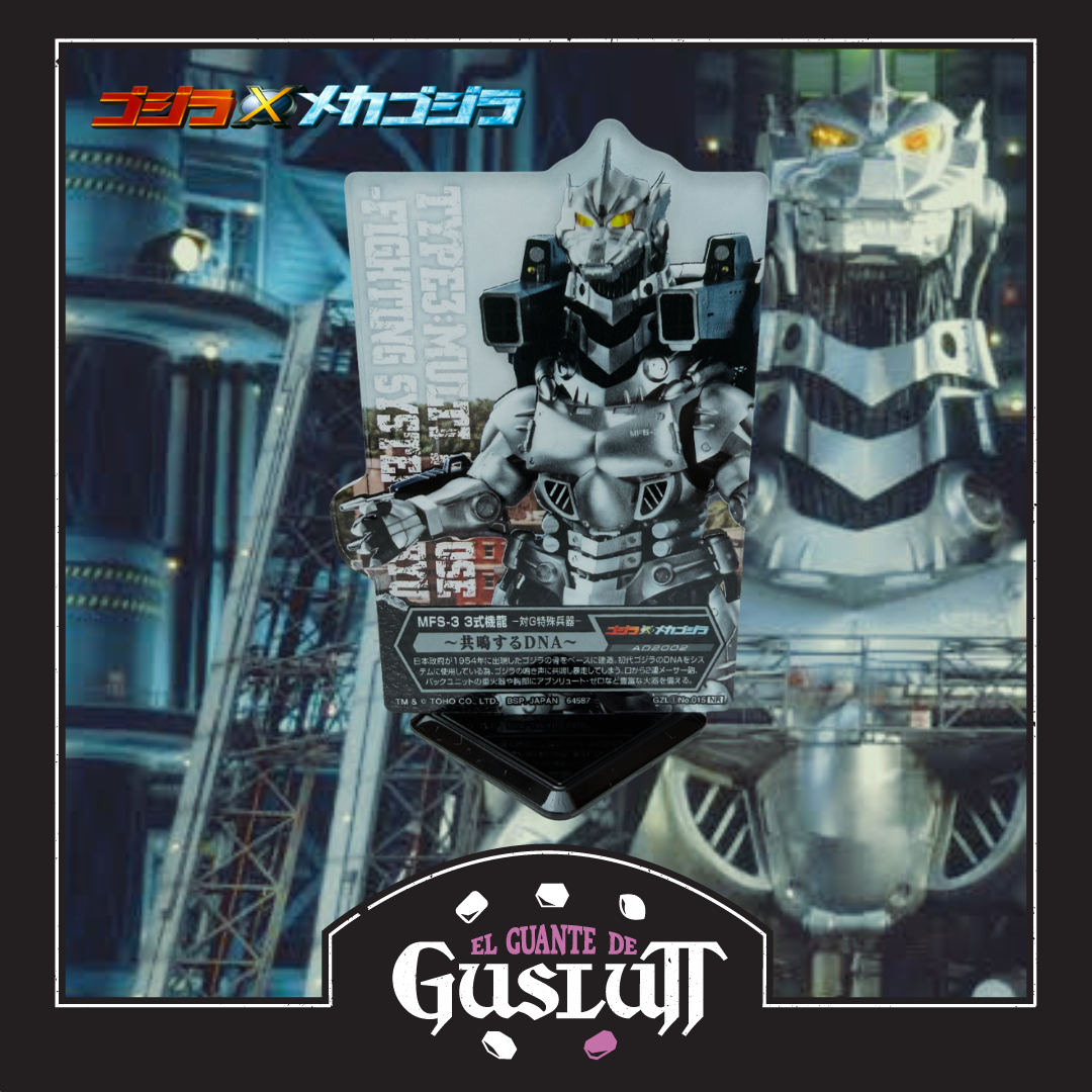 Tarjeta Acrílica con base Mechagodzilla (2002) Ichiban Kuji F Prize — Edición Japonesa