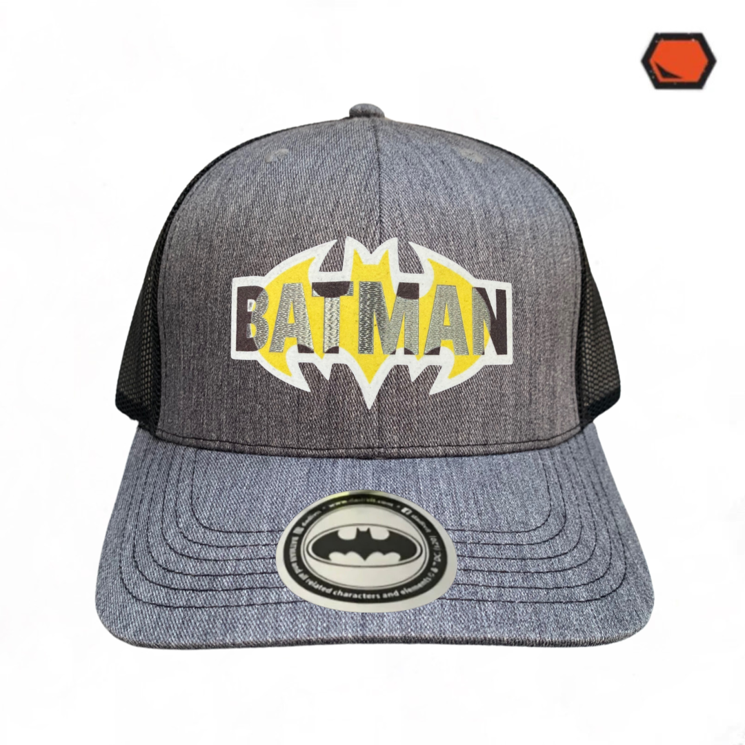 Gorra DC Comics Batman Gris/Negra Tipo Trucker Premium